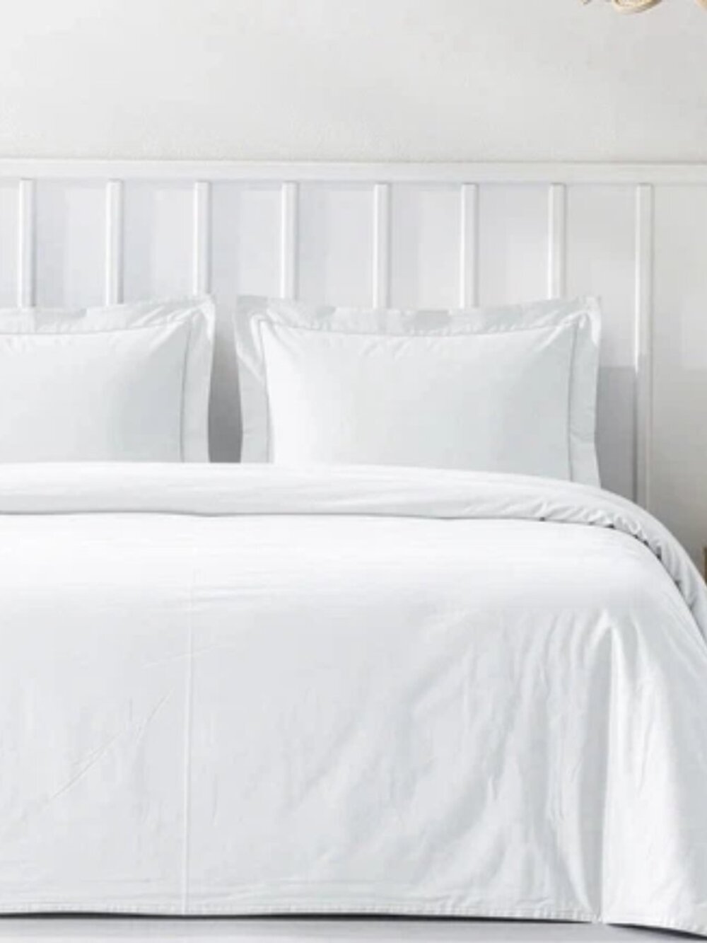 BEDSURE white duvet cover & pillow shams QUEEN